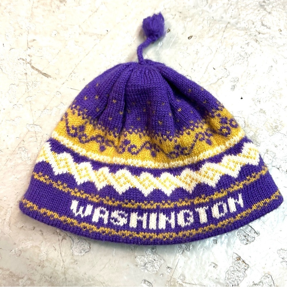 Vintage wool Washington hat purple Vermont originals small/medium